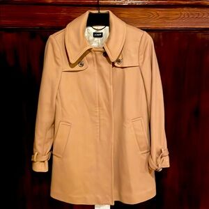 Camel Jcrew Wool Peacoat